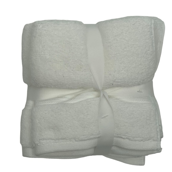Brooks Brothers set of 5 Premium Turkish White Washcloths New - Picture 4 of 5